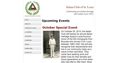 Desktop Screenshot of italianclubstl.org